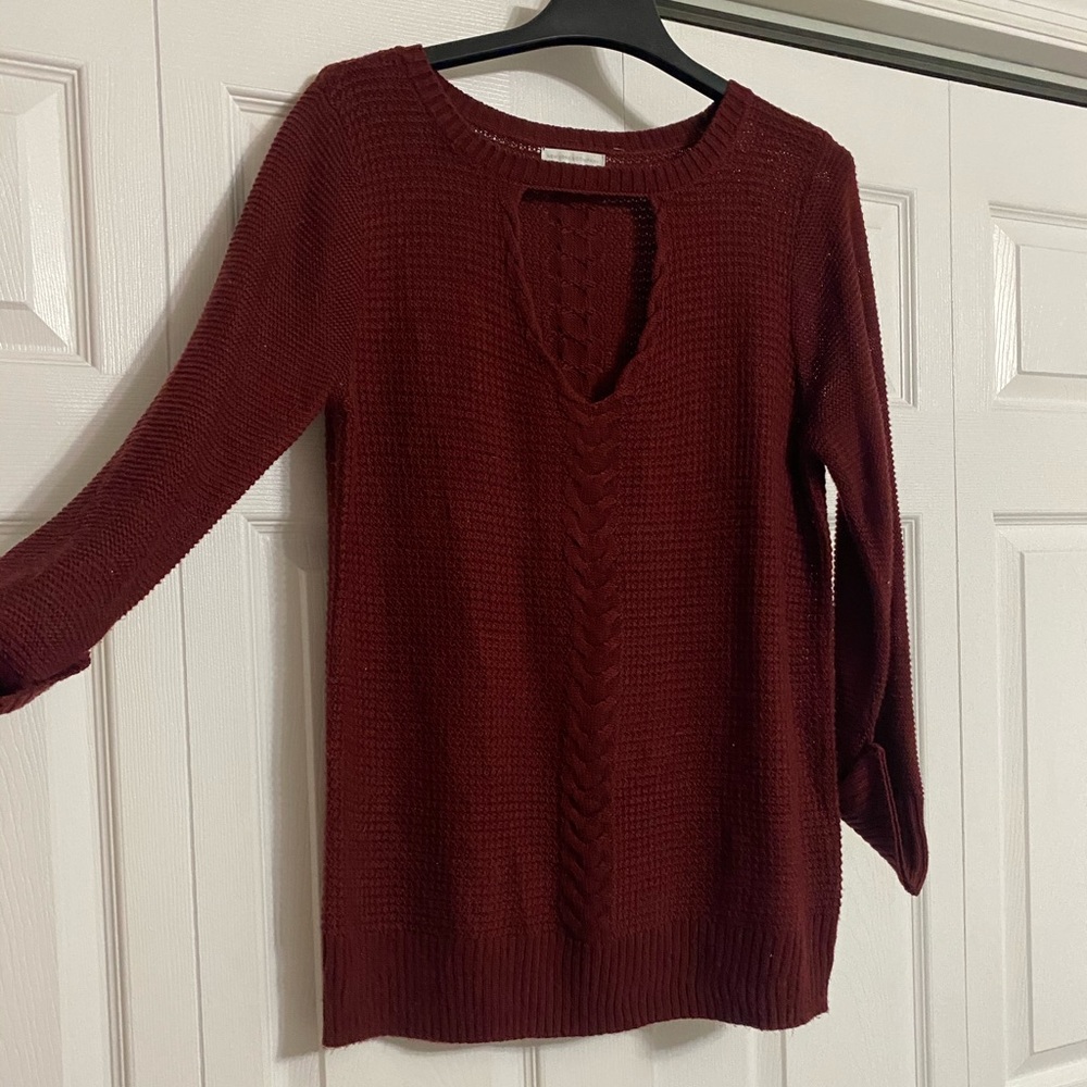 Burgundy Sweater